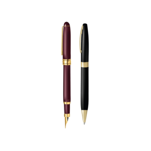 Maroon Black Pen