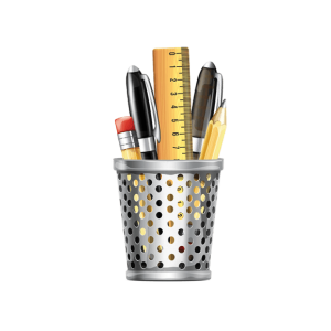 Grey organizer Pen